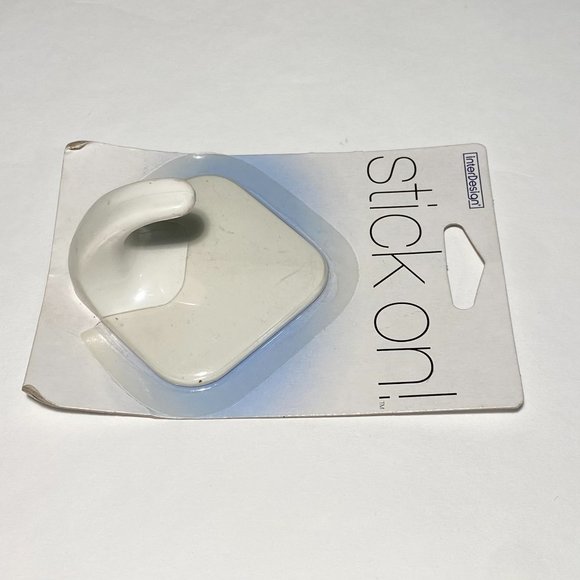 InterDesign STICK ON! 16001 Sa diamond Hook White Self- Adhesive Plastic Utility - Picture 8 of 8